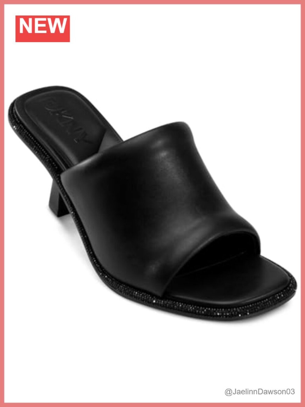 Women's Heeled Sandal Mule Cushioned Insole Open Toe Slip On